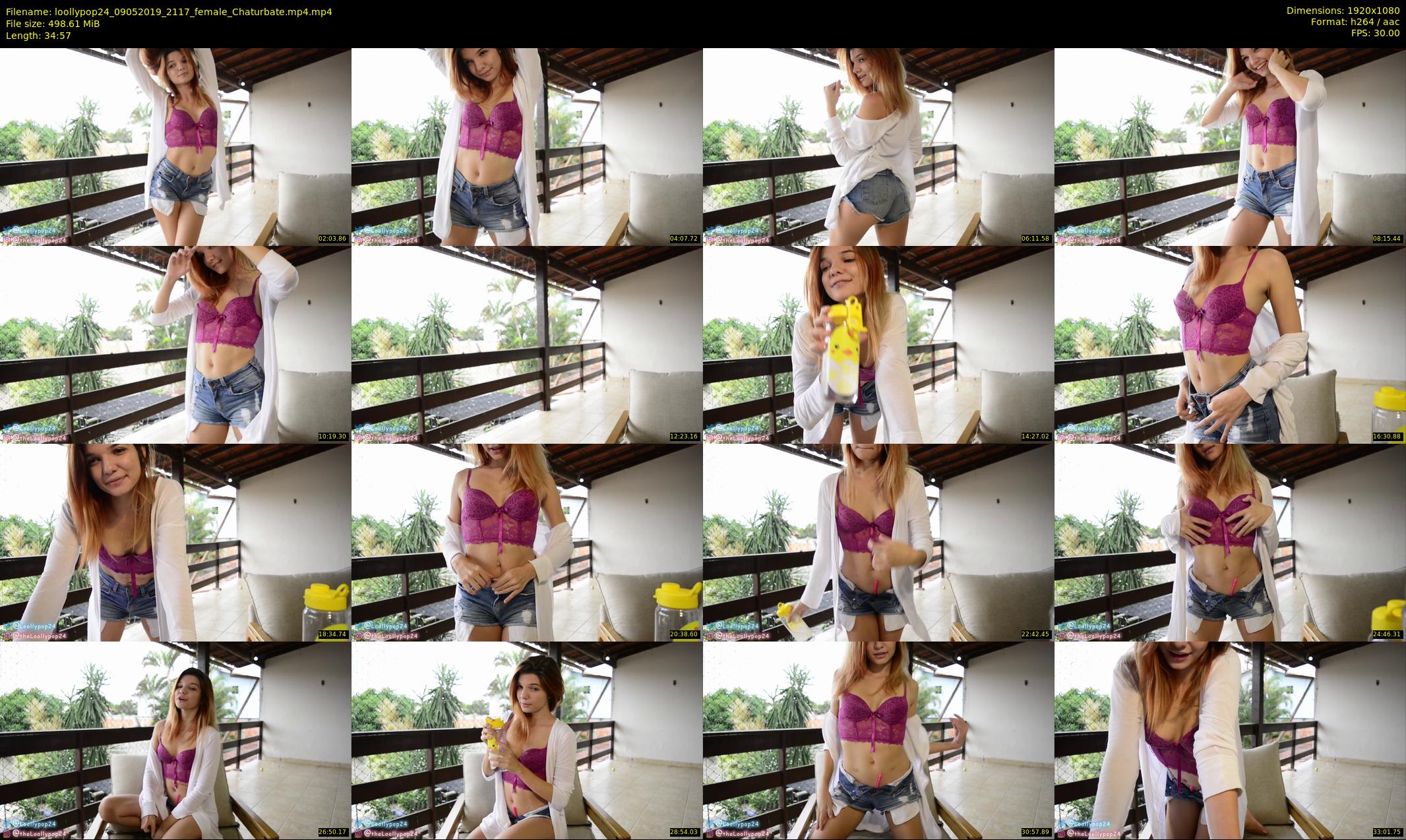 loollypop24 — 35 minute Chaturbate female cam show recording, 1080p, May 9, 2019