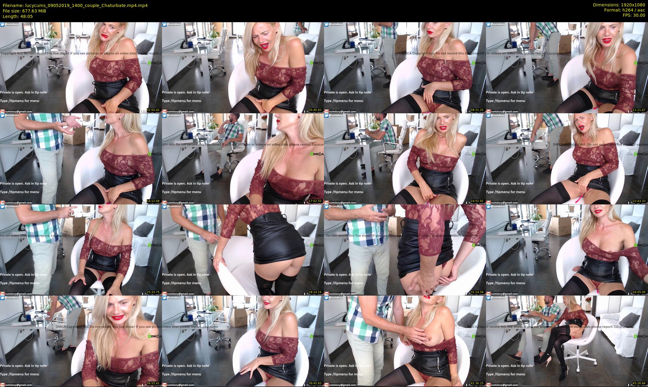 lucycums — 49 minute Chaturbate couple cam show recording, 1080p, May 9, 2019