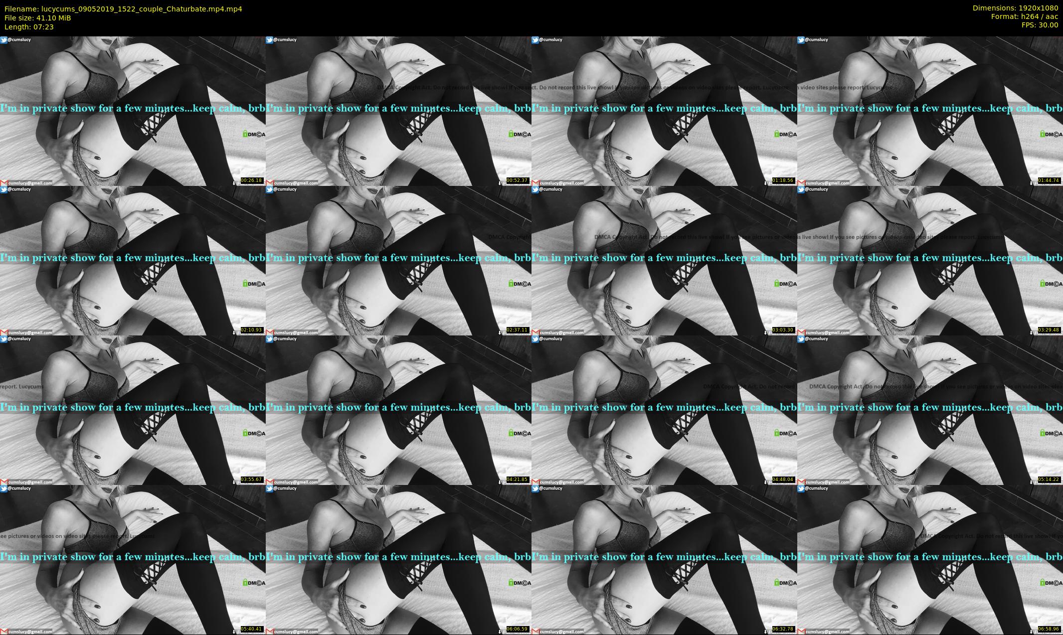 lucycums — 8 minute Chaturbate couple cam show recording, 1080p, May 9, 2019