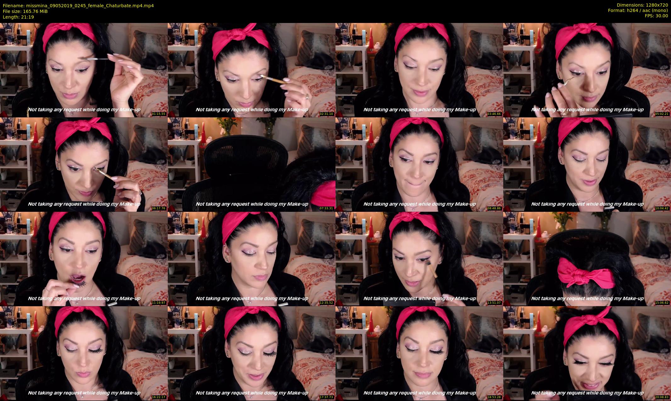 missmina — 22 minute Chaturbate female cam show recording, 720p, May 9, 2019