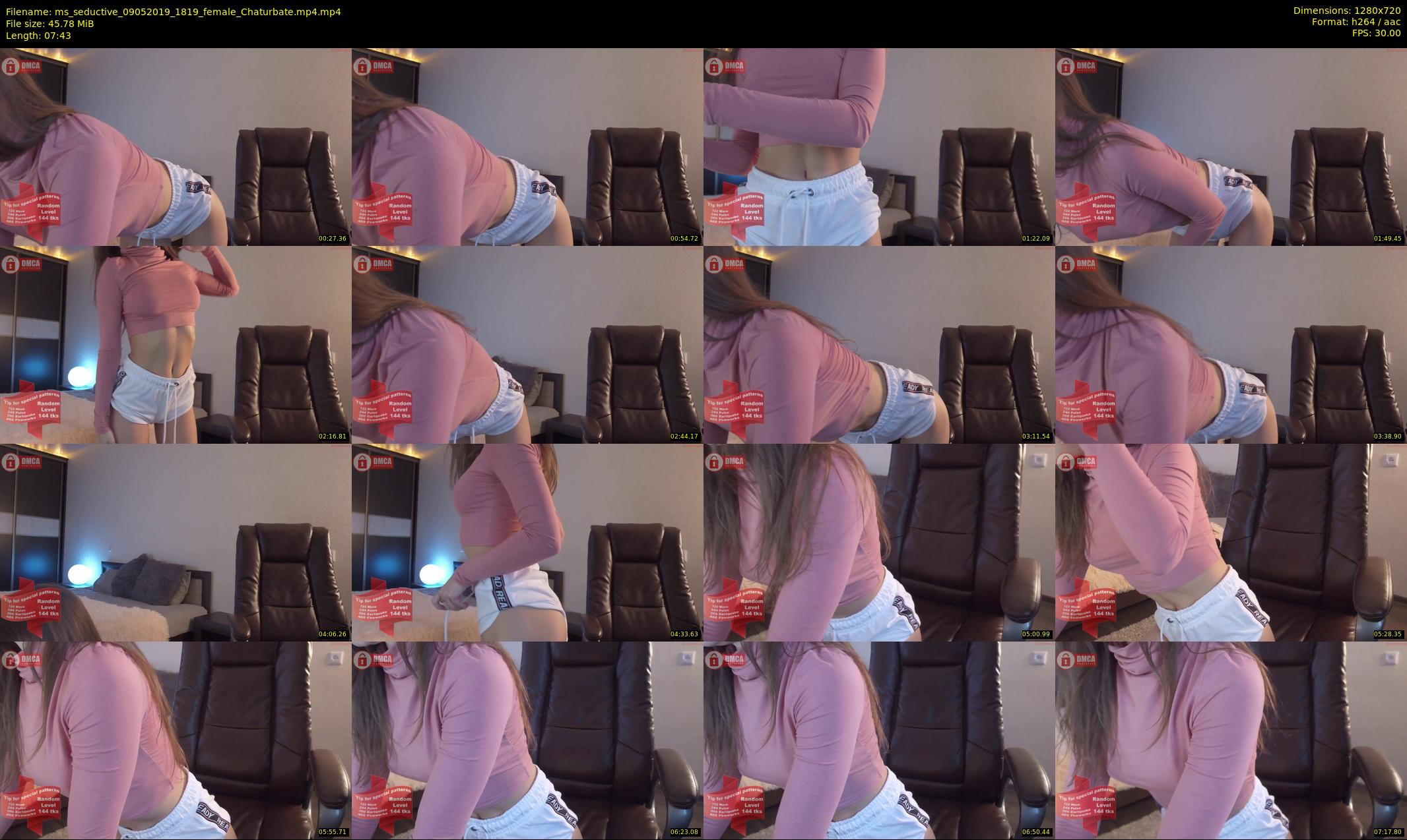 ms_seductive — 8 minute Chaturbate female cam show recording, 720p, May 9, 2019