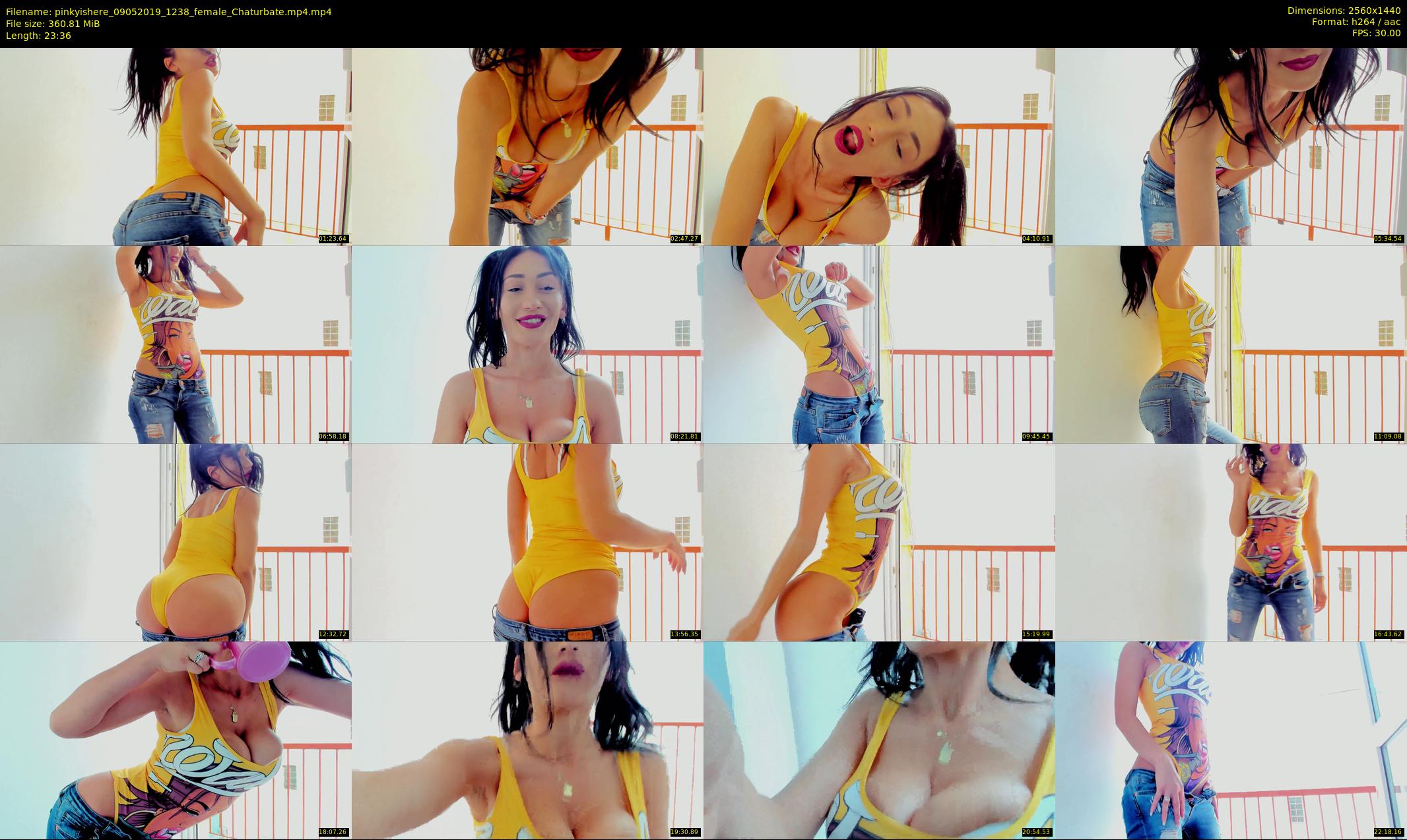pinkyishere — 24 minute Chaturbate female cam show recording, 1080p, May 9, 2019