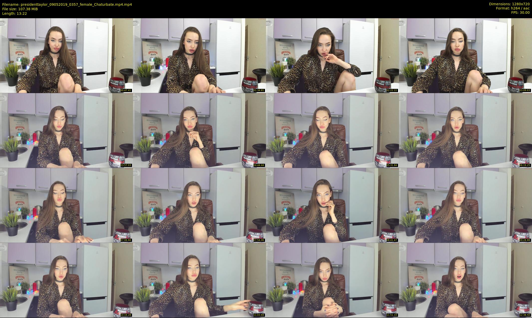presidenttaylor — 14 minute Chaturbate female cam show recording, 720p, May 9, 2019