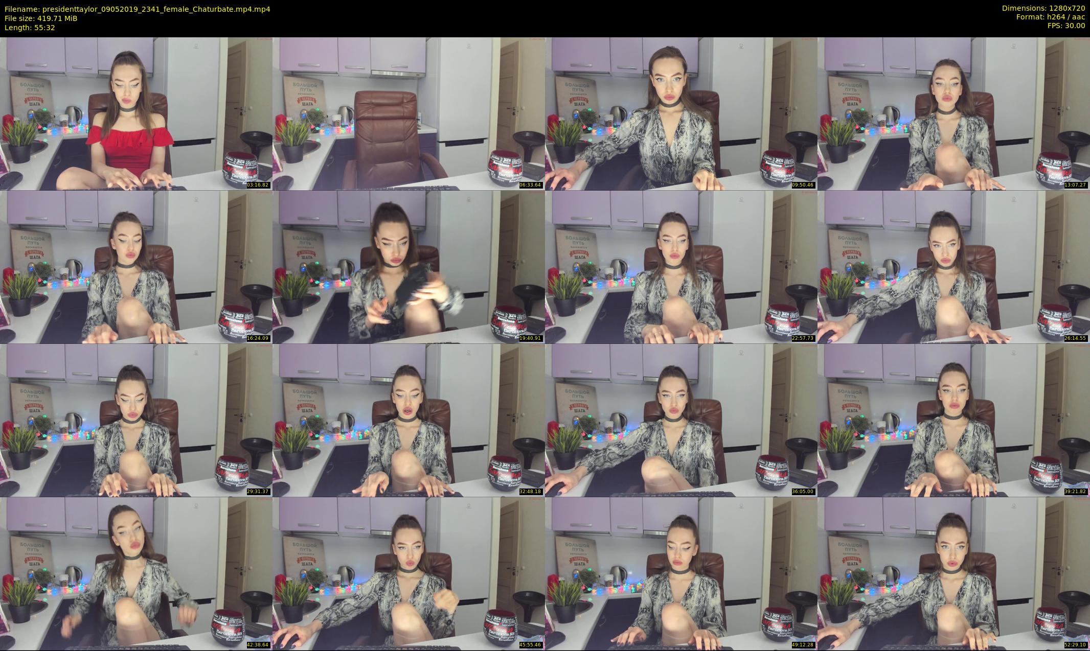 presidenttaylor — 56 minute Chaturbate female cam show recording, 720p, May 9, 2019
