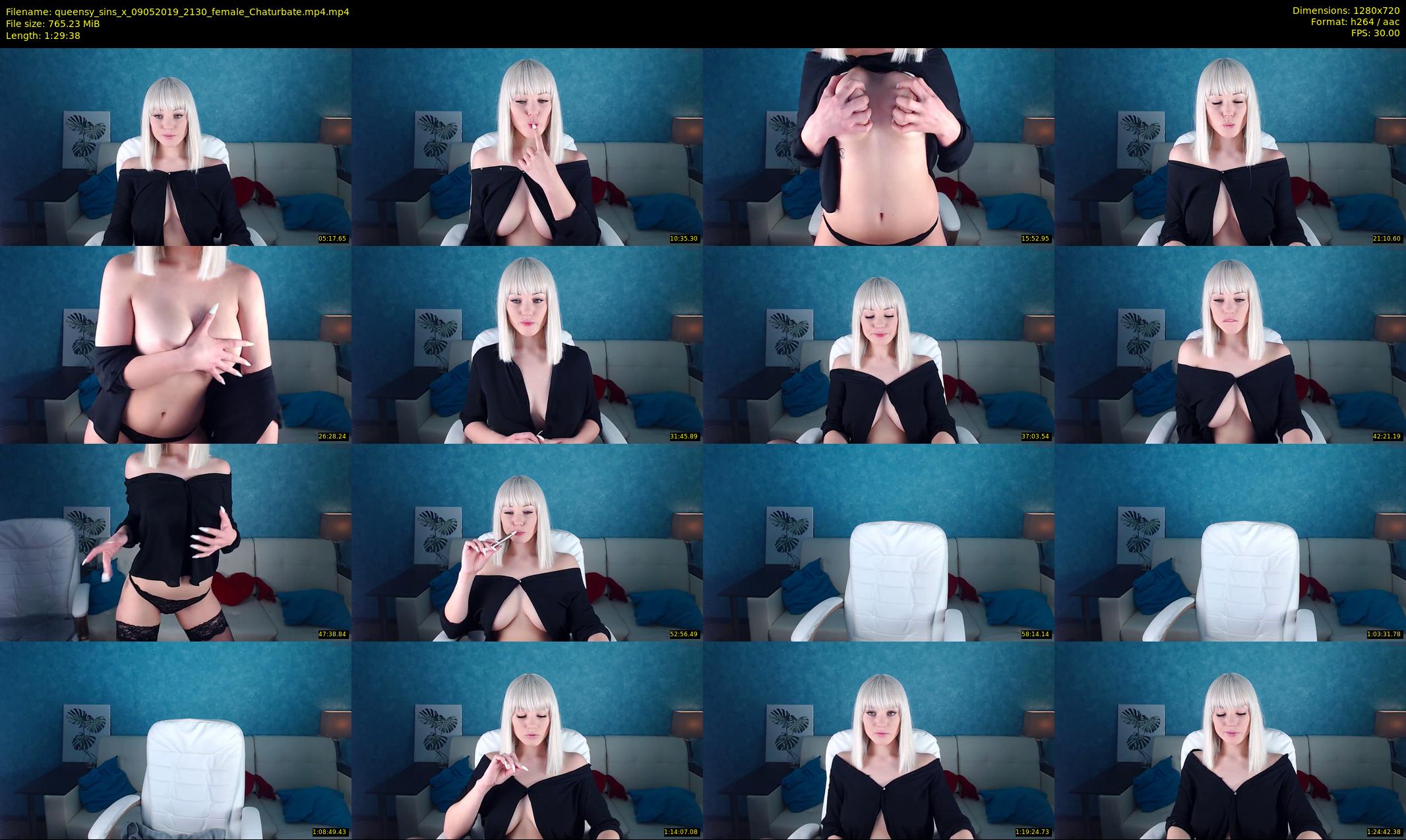 queensy_sins_x — 90 minute Chaturbate female cam show recording, 720p, May 9, 2019
