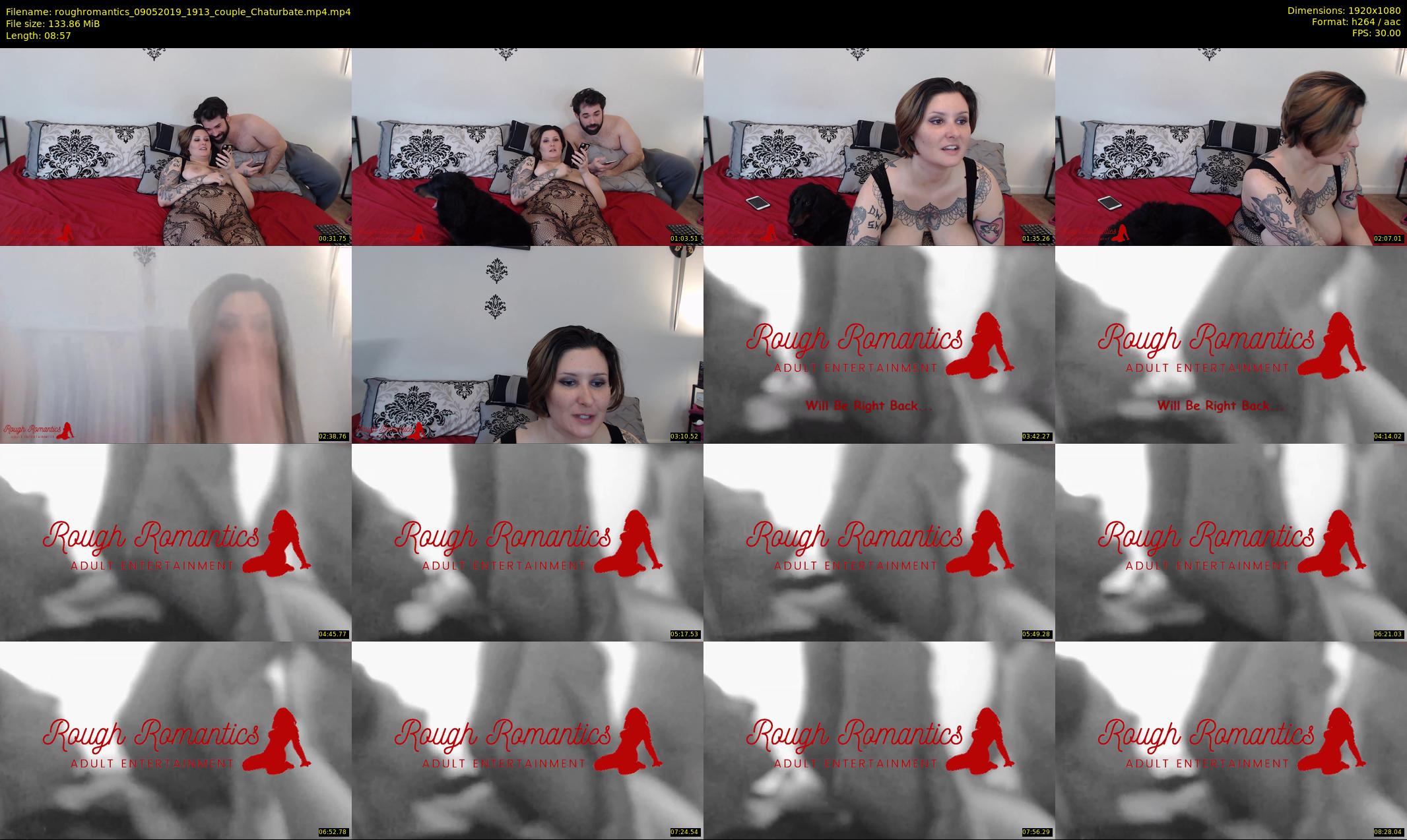roughromantics — 9 minute Chaturbate couple cam show recording, 1080p, May 9, 2019