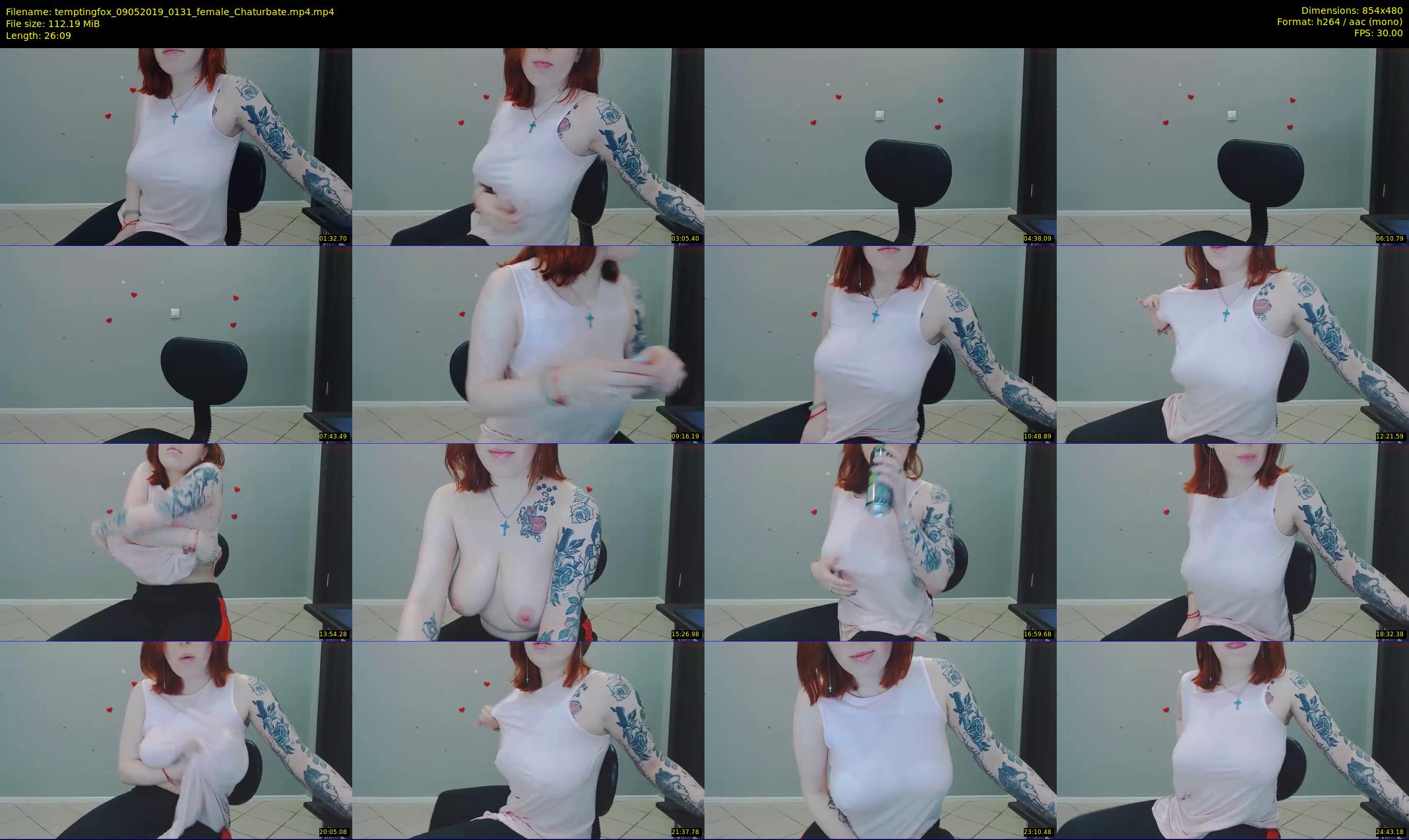 temptingfox — 27 minute Chaturbate female cam show recording, 480p, May 9, 2019