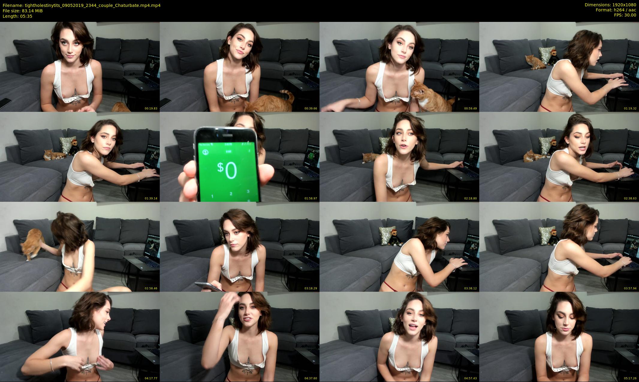 tightholestinytits — 6 minute Chaturbate couple cam show recording, 1080p, May 9, 2019