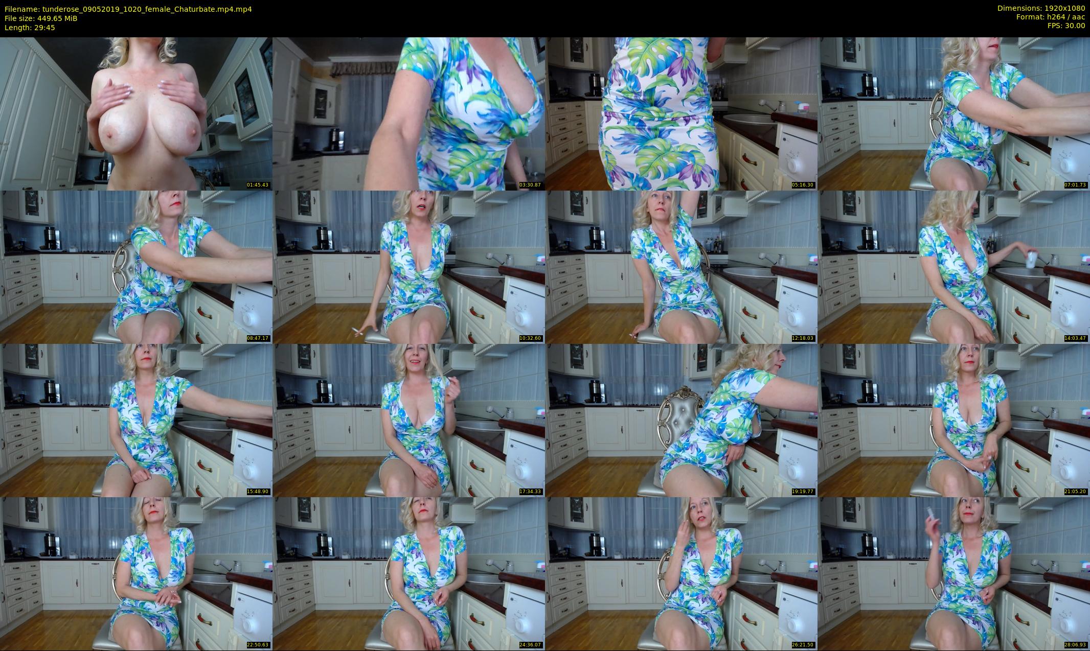 tunderose — 30 minute Chaturbate female cam show recording, 1080p, May 9, 2019