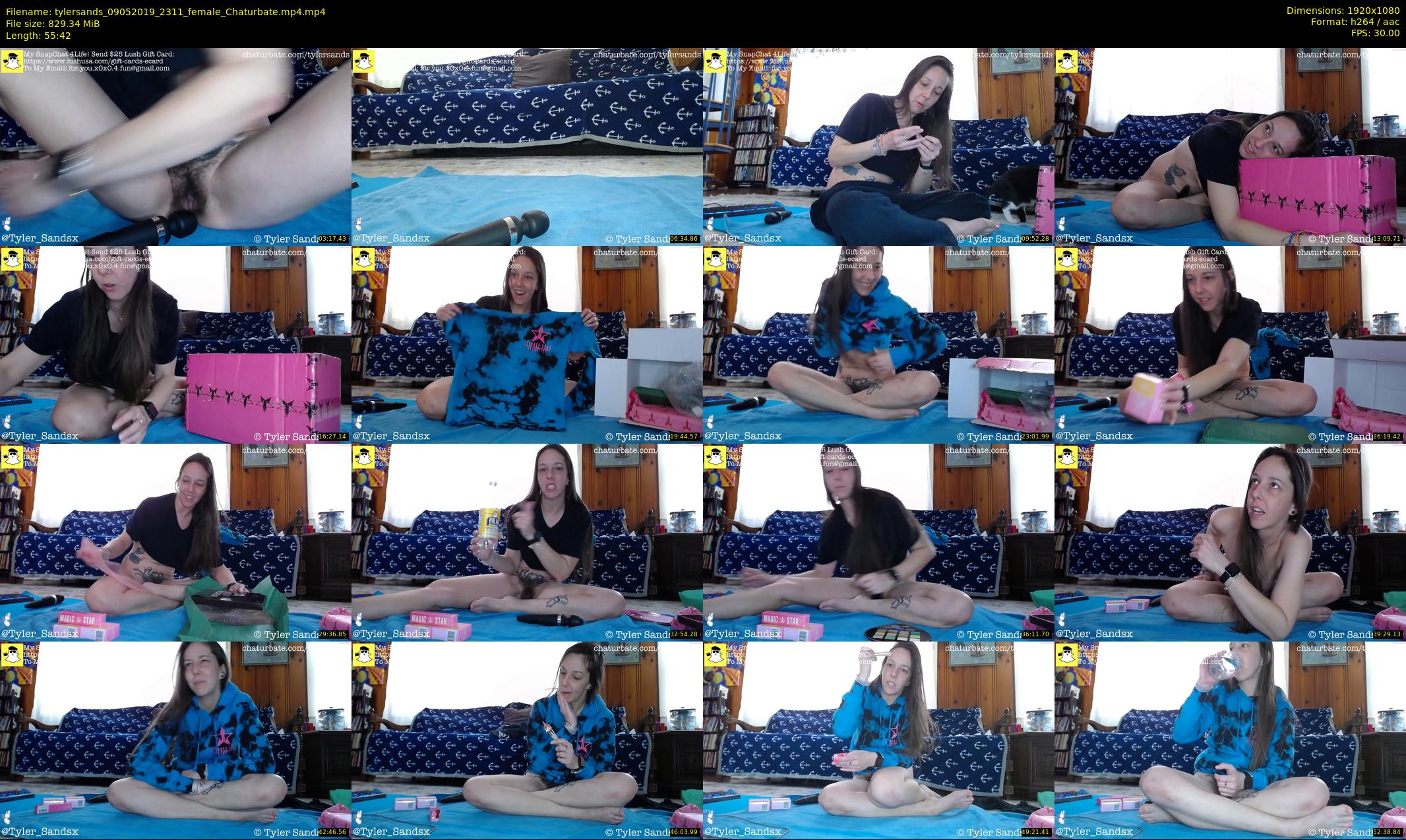 tylersands — 56 minute Chaturbate female cam show recording, 1080p, May 9, 2019