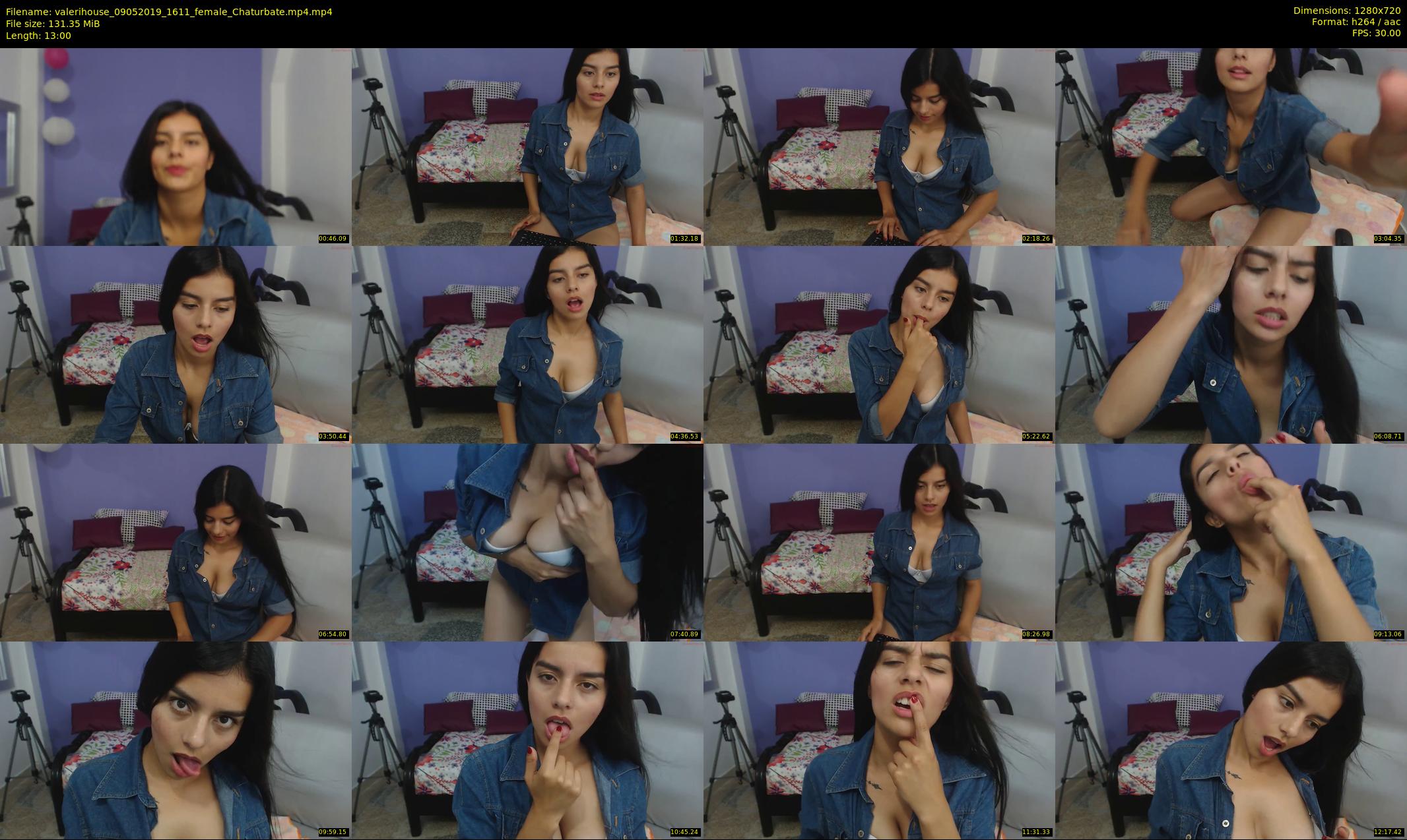 valerihouse — 13 minute Chaturbate female cam show recording, 720p, May 9, 2019