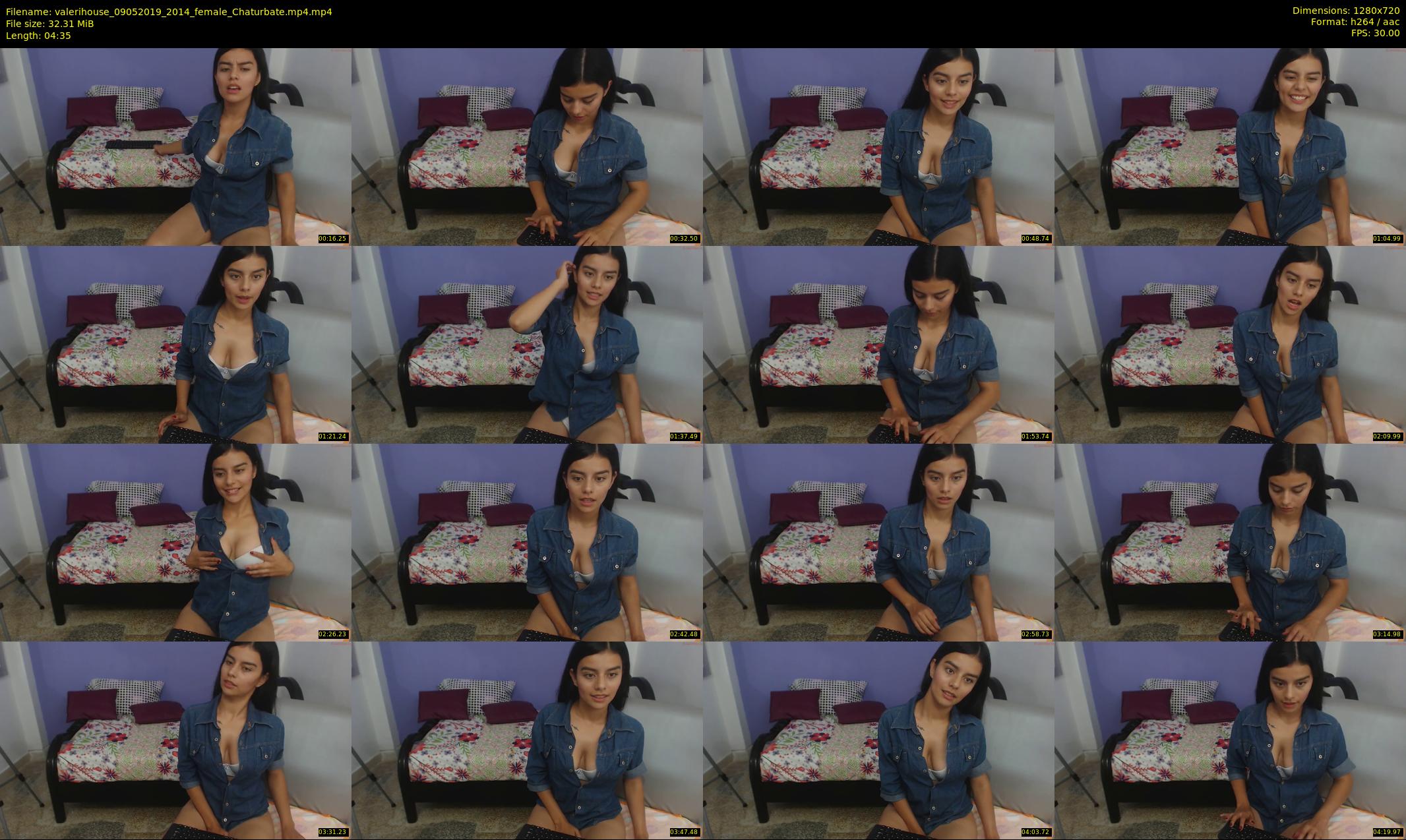 valerihouse — 5 minute Chaturbate female cam show recording, 720p, May 9, 2019