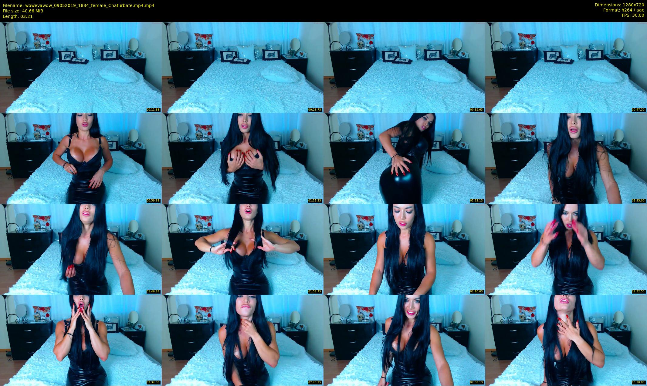 wowevawow — 4 minute Chaturbate female cam show recording, 720p, May 9, 2019