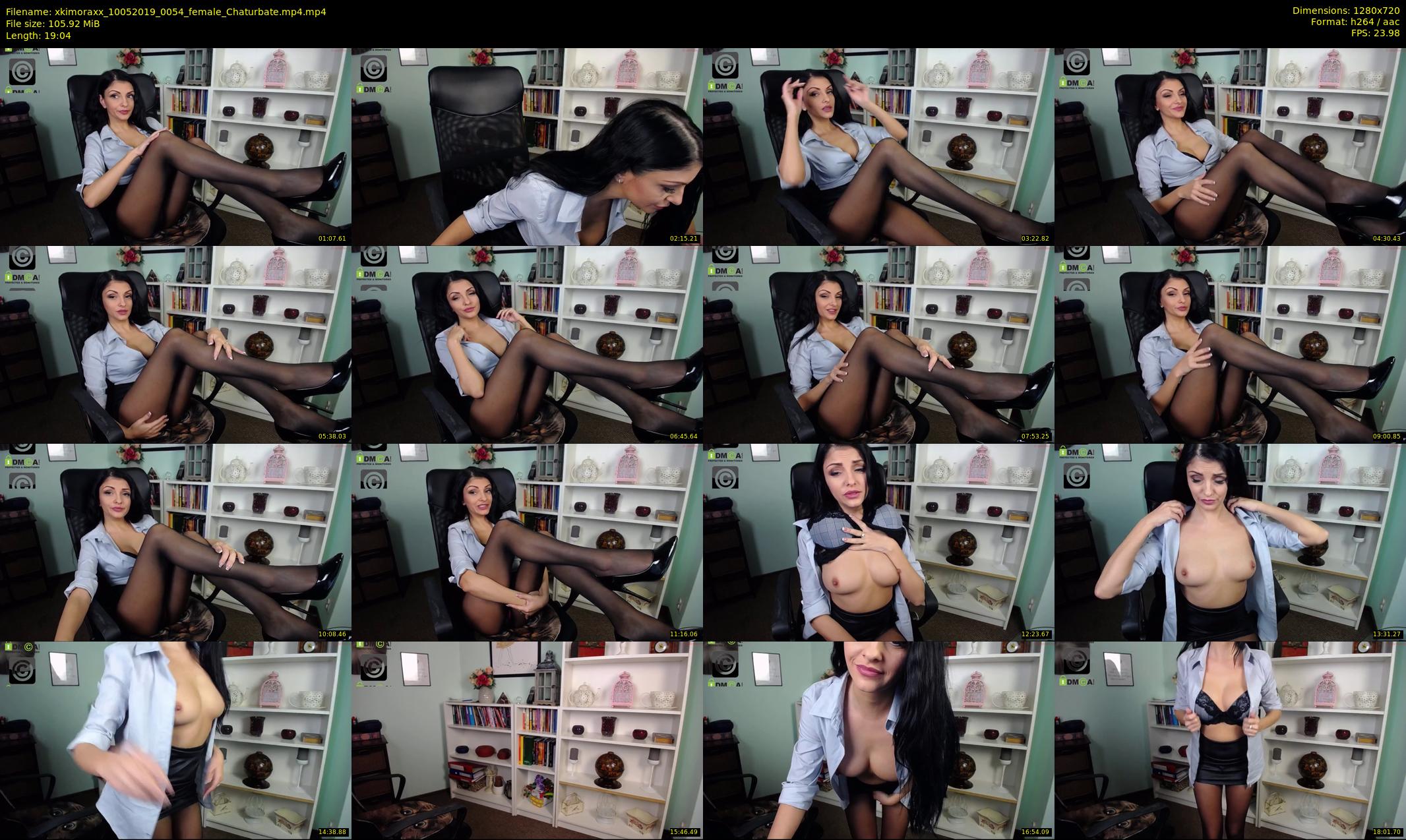 xkimoraxx — 20 minute Chaturbate female cam show recording, 720p, May 10, 2019