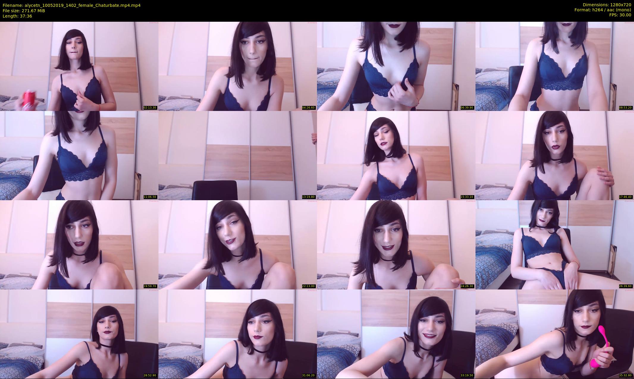 alycetn — 38 minute Chaturbate female cam show recording, 720p, May 10, 2019