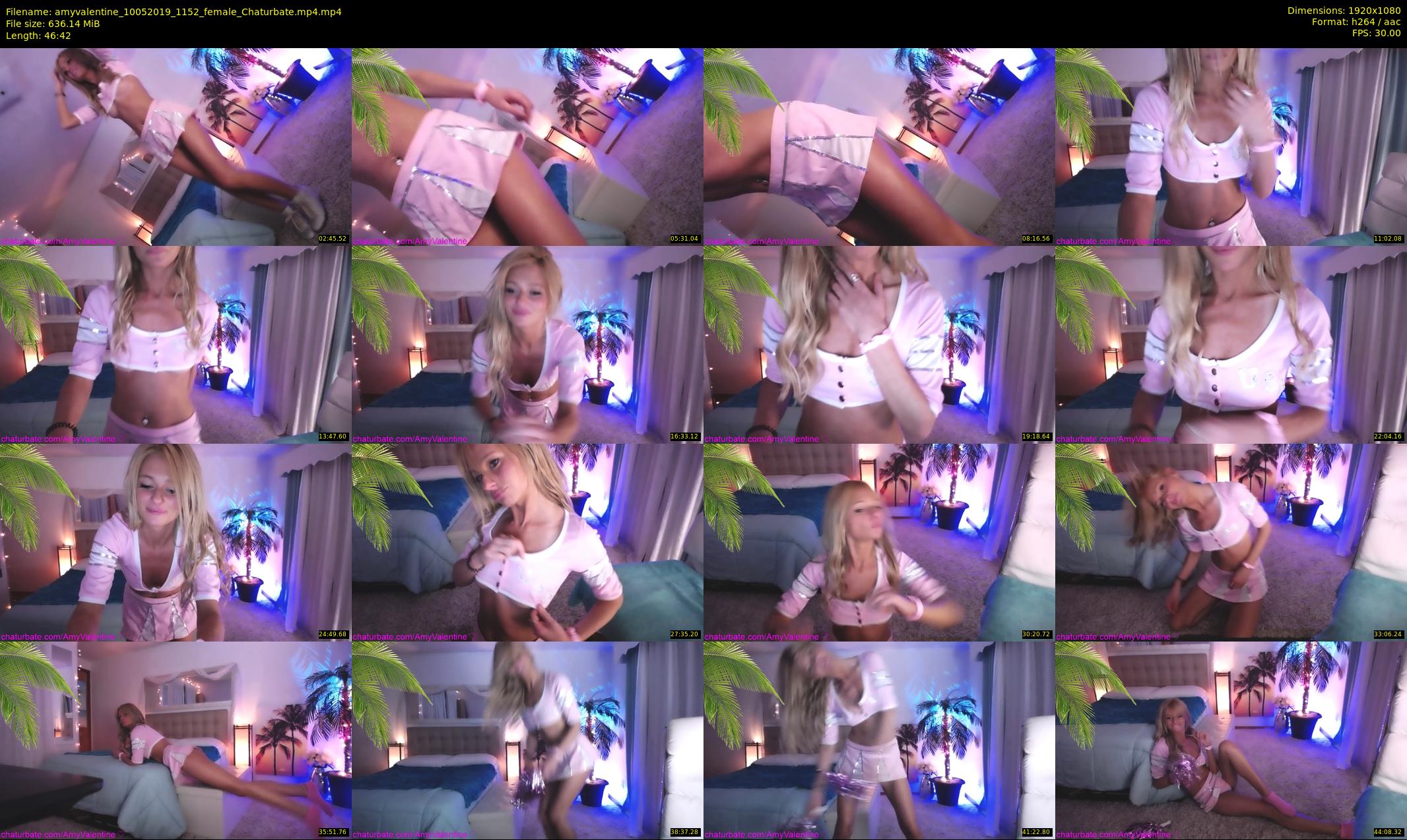 amyvalentine — 47 minute Chaturbate female cam show recording, 1080p, May 10, 2019