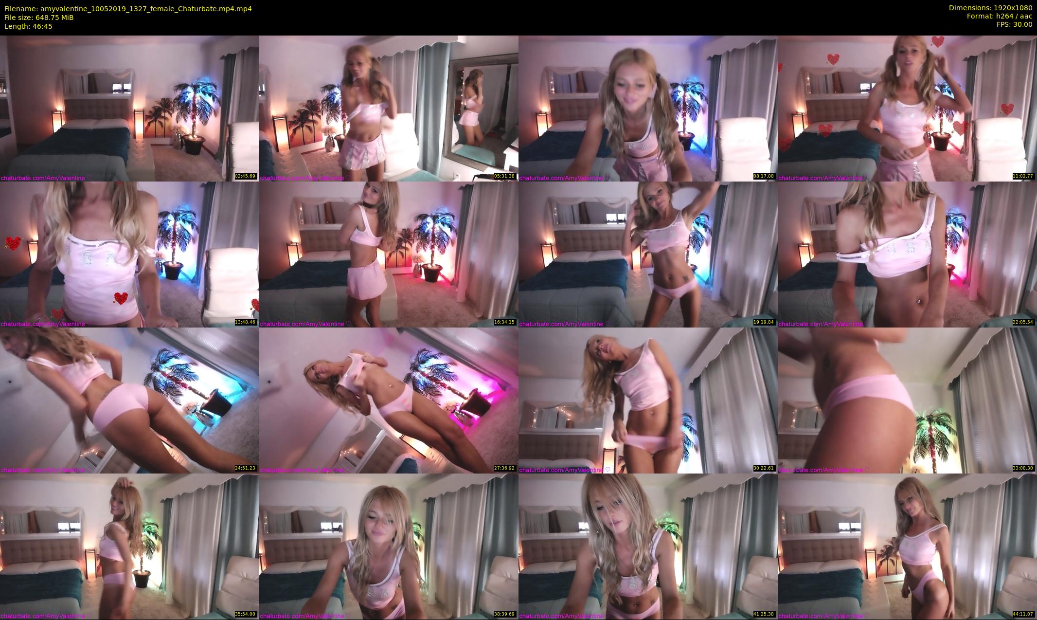 amyvalentine — 47 minute Chaturbate female cam show recording, 1080p, May 10, 2019