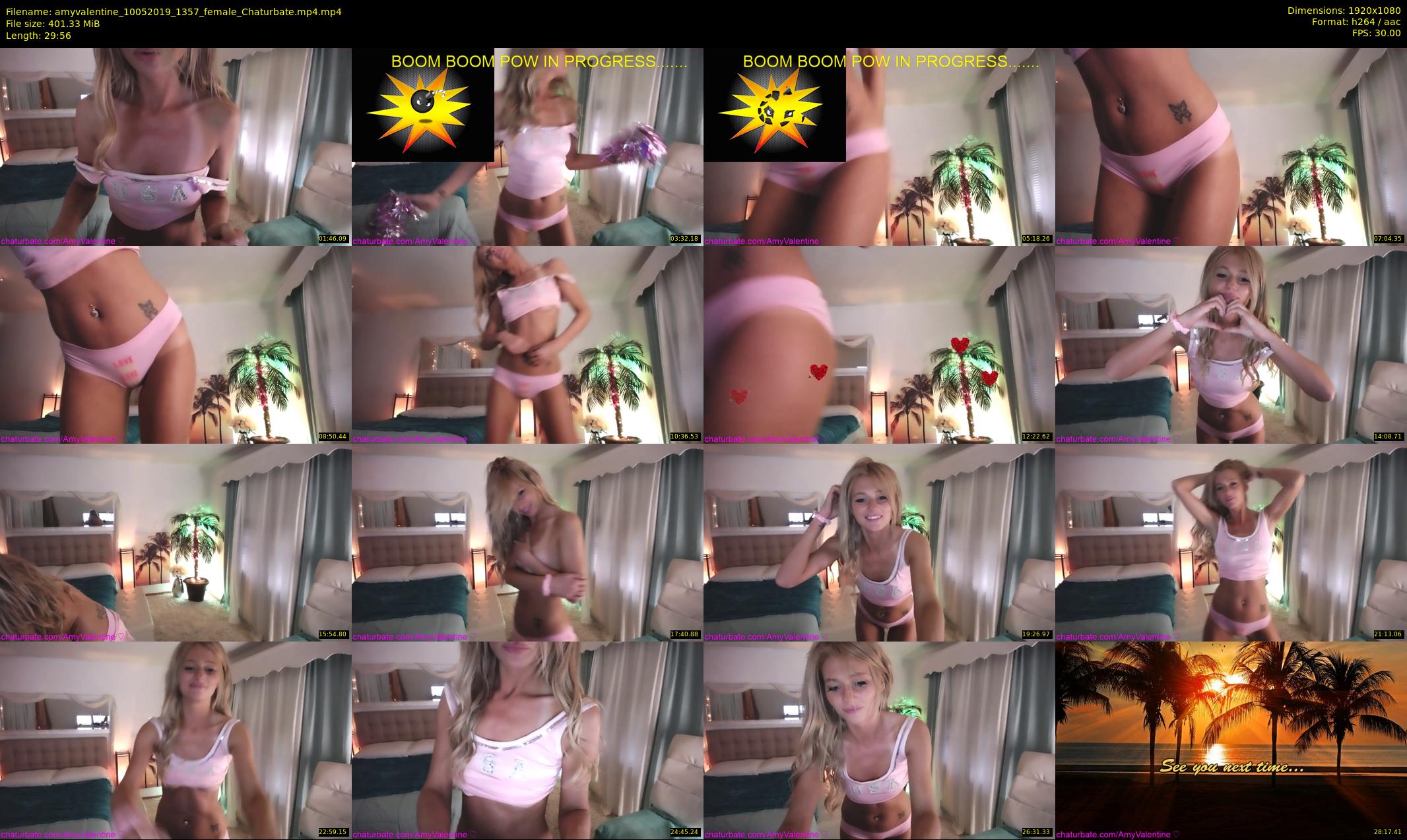 amyvalentine — 30 minute Chaturbate female cam show recording, 1080p, May 10, 2019