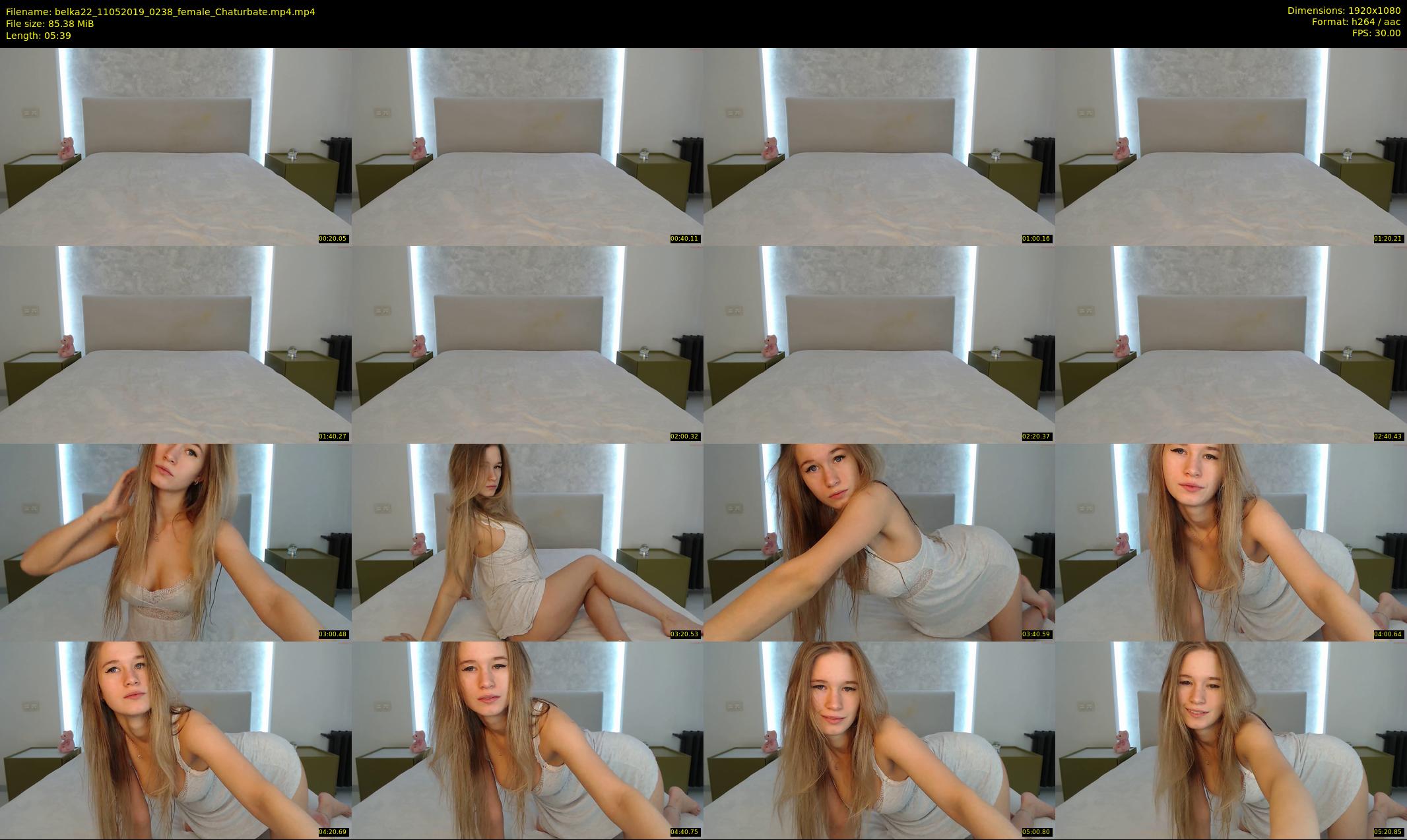belka22 — 6 minute Chaturbate female cam show recording, 1080p, May 11, 2019