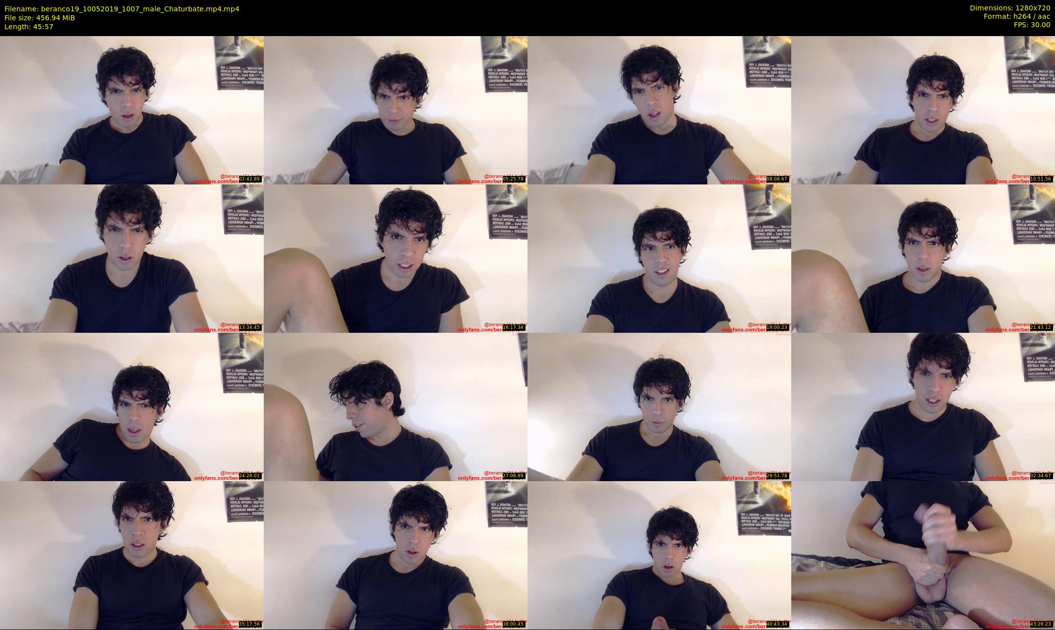 beranco19 — 46 minute Chaturbate male cam show recording, 720p, May 10, 2019