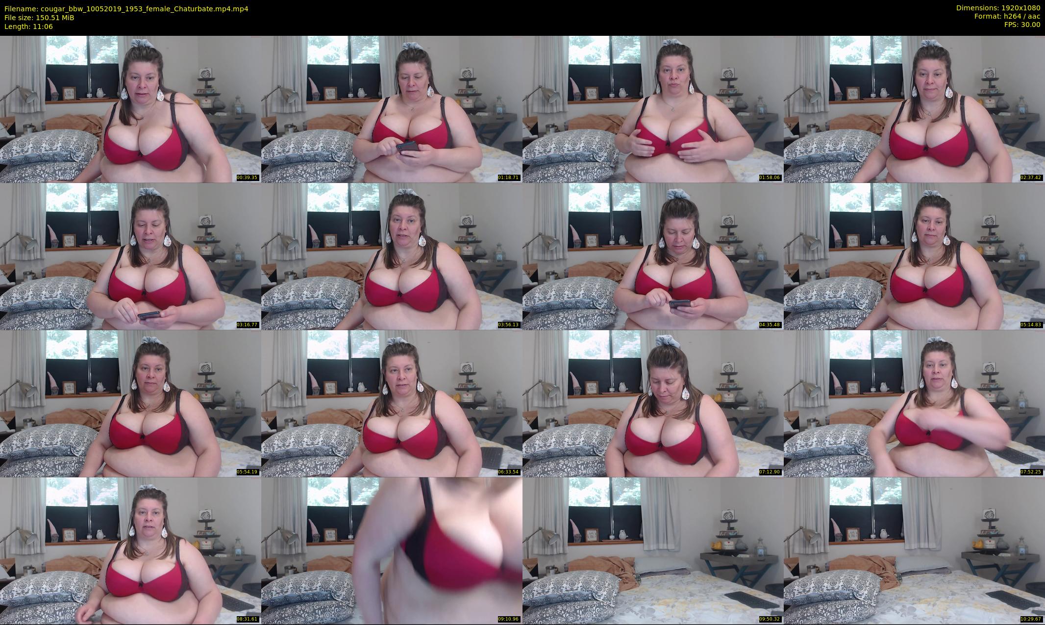 cougar_bbw — 12 minute Chaturbate female cam show recording, 1080p, May 10, 2019
