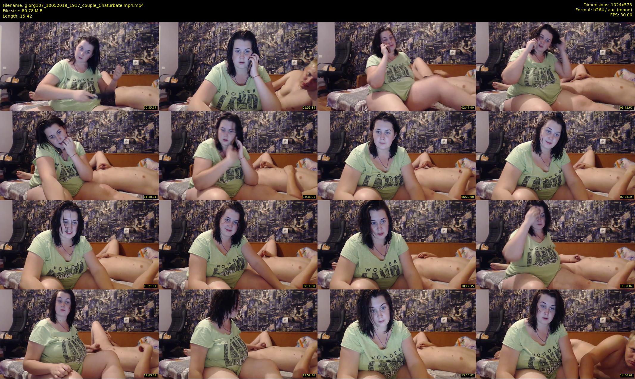 giorg107 — 16 minute Chaturbate couple cam show recording, 480p, May 10, 2019