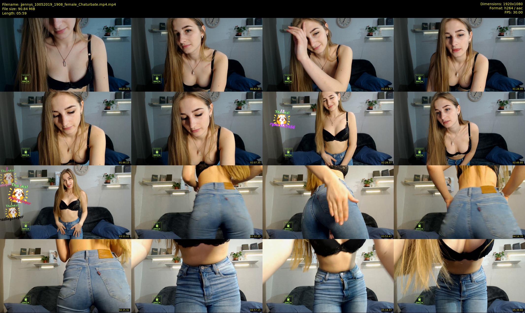 jjennys — 6 minute Chaturbate female cam show recording, 1080p, May 10, 2019