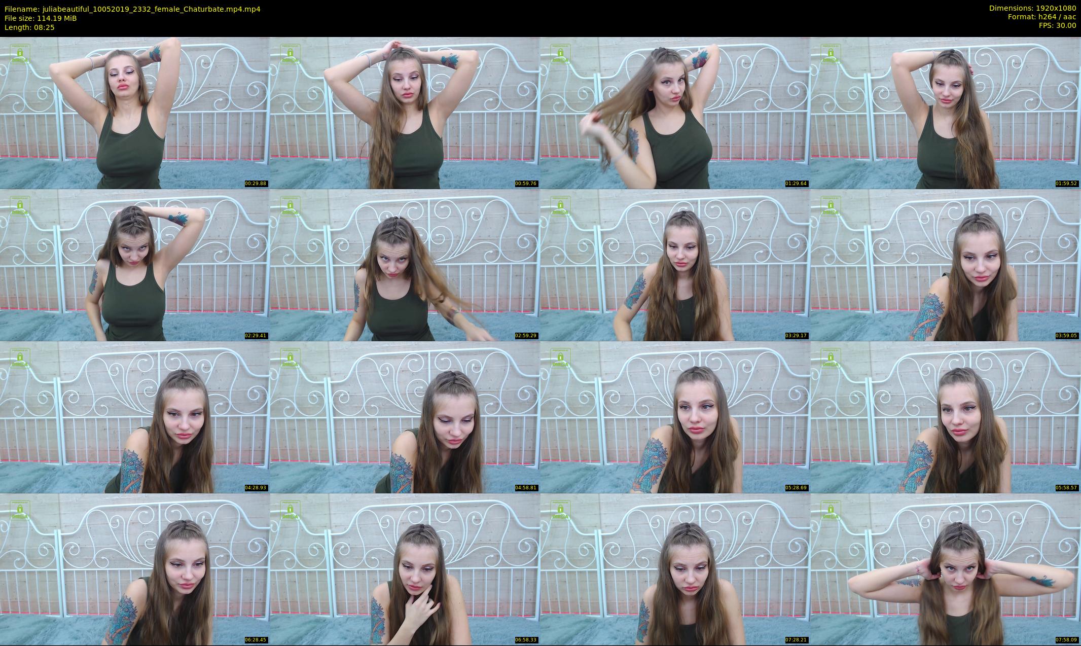 juliabeautiful — 9 minute Chaturbate female cam show recording, 1080p, May 10, 2019