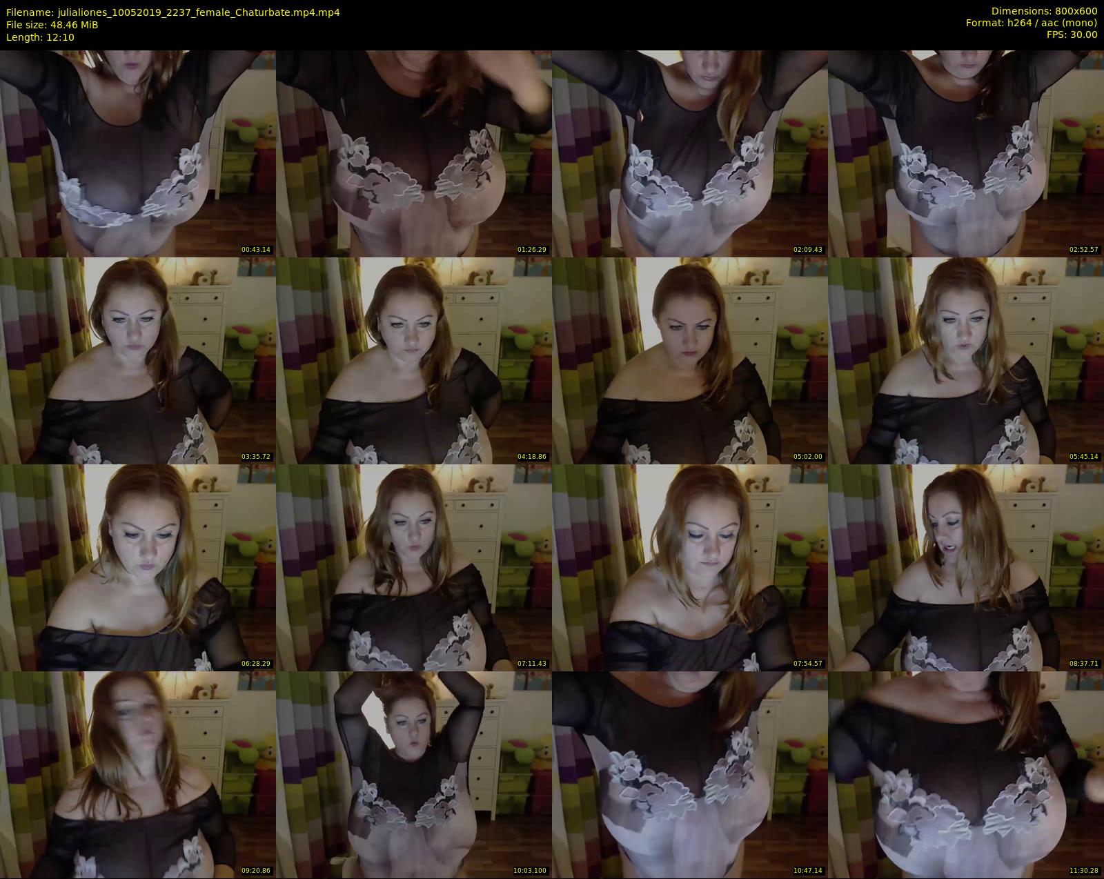 julialiones — 13 minute Chaturbate female cam show recording, 480p, May 10, 2019