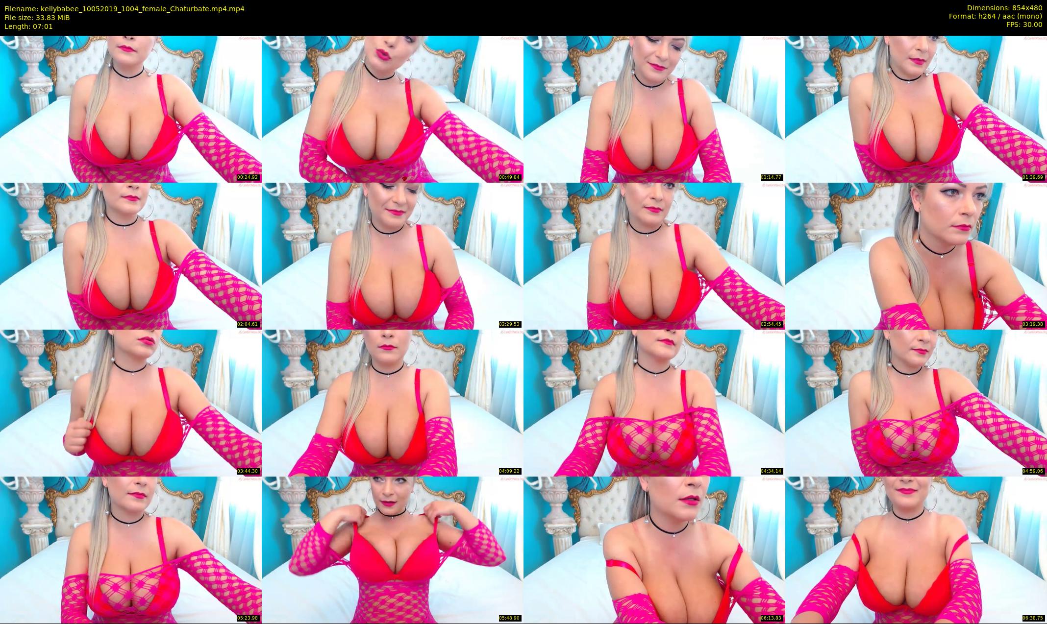 kellybabee — 8 minute Chaturbate female cam show recording, 480p, May 10, 2019
