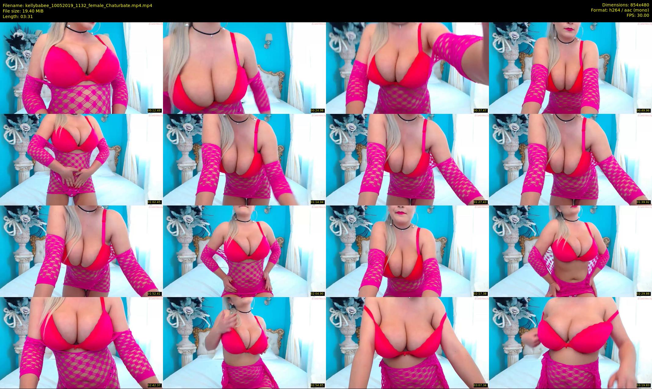 kellybabee — 4 minute Chaturbate female cam show recording, 480p, May 10, 2019