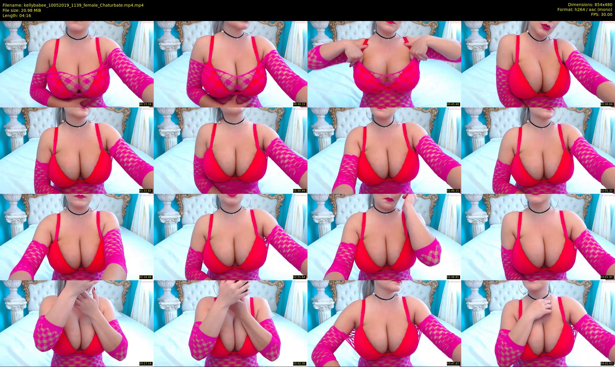 kellybabee — 5 minute Chaturbate female cam show recording, 480p, May 10, 2019