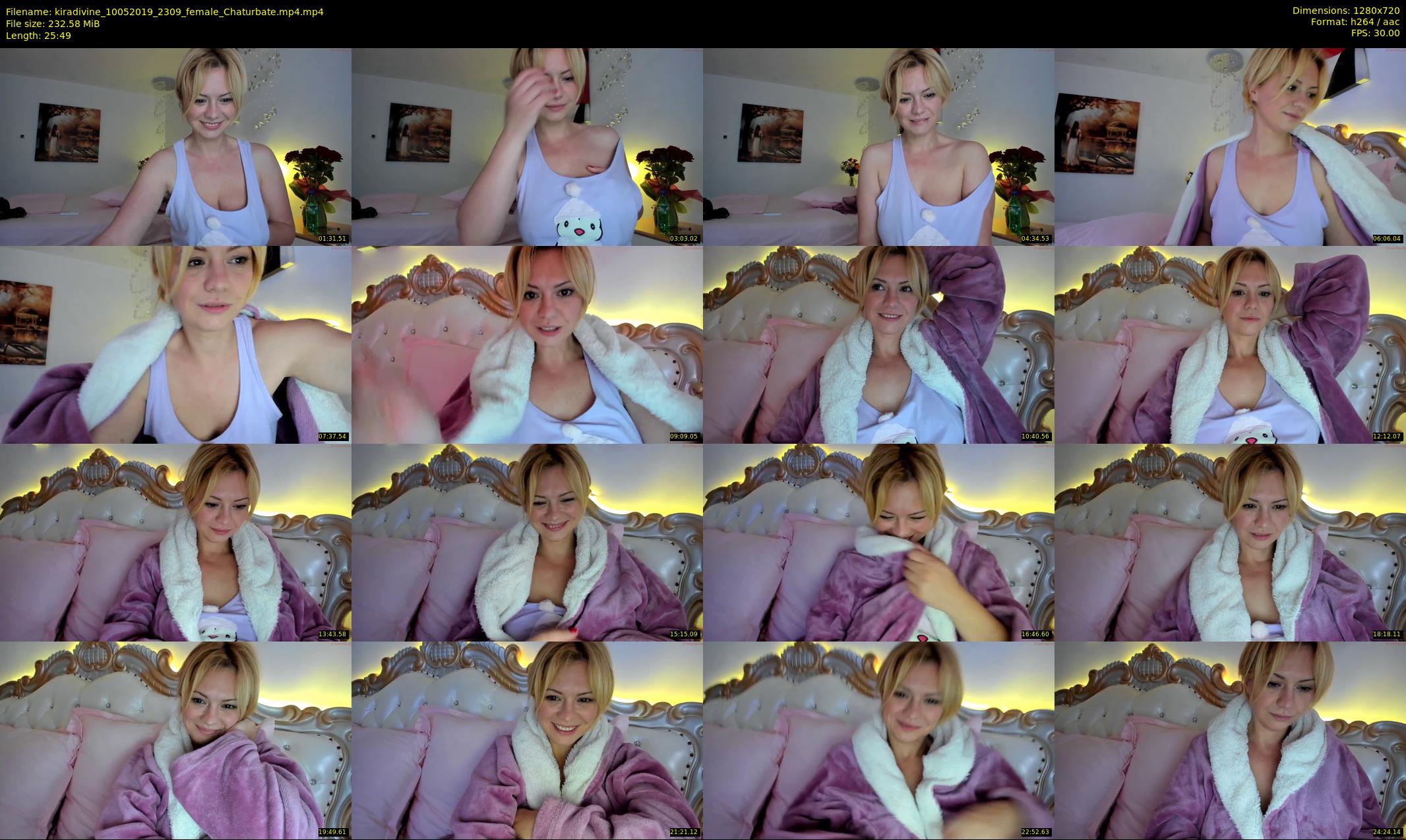 kiradivine — 26 minute Chaturbate female cam show recording, 720p, May 10, 2019