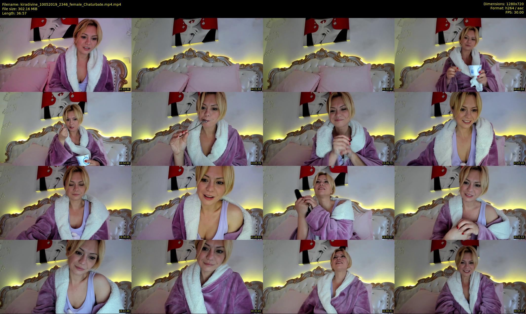 kiradivine — 37 minute Chaturbate female cam show recording, 720p, May 10, 2019