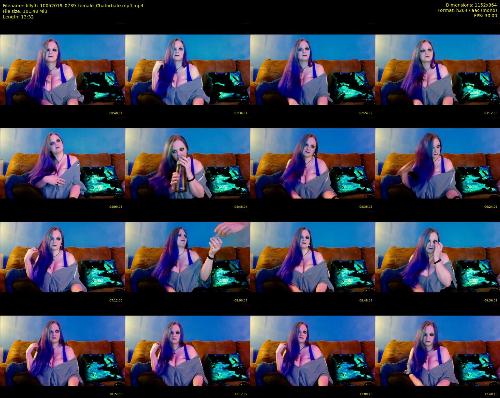 lillyth — 14 minute Chaturbate female cam show recording, 720p, May 10, 2019