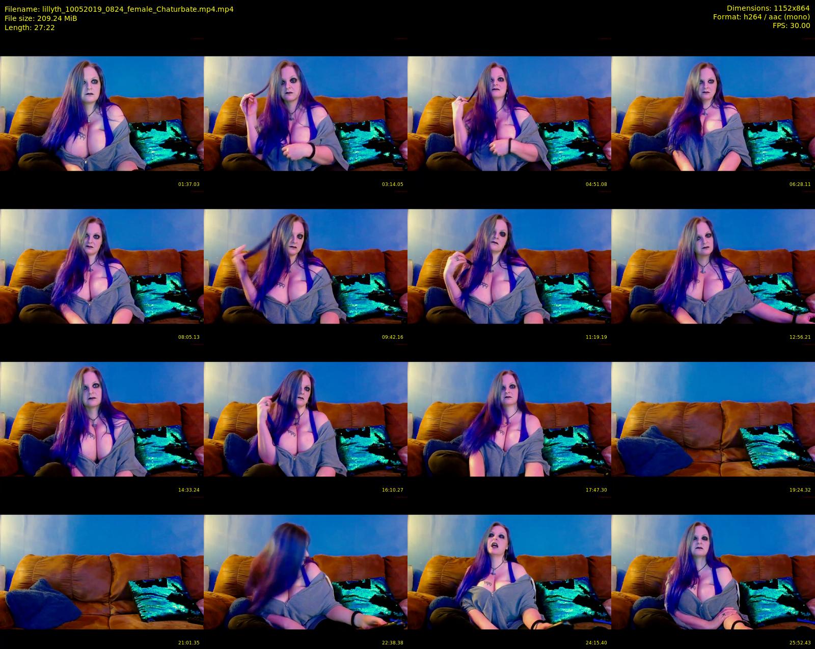 lillyth — 28 minute Chaturbate female cam show recording, 720p, May 10, 2019