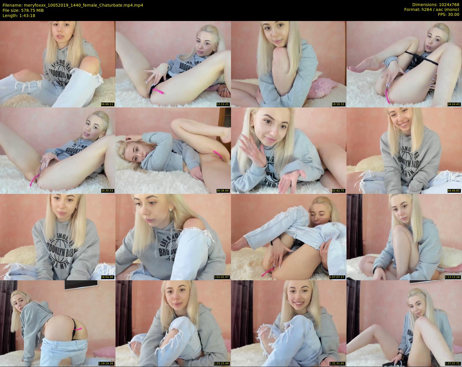 meryfoxxx — 104 minute Chaturbate female cam show recording, 720p, May 10, 2019