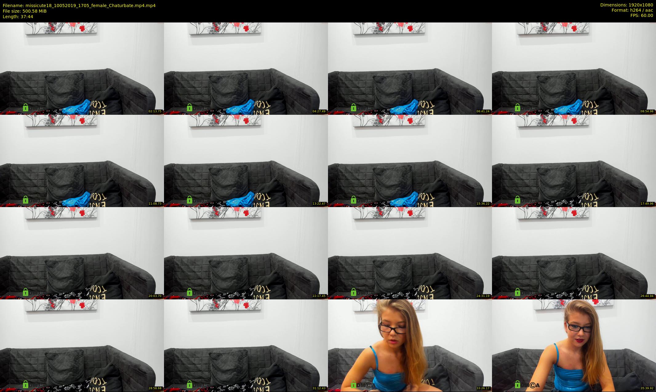 missicute18 — 38 minute Chaturbate female cam show recording, 1080p, May 10, 2019