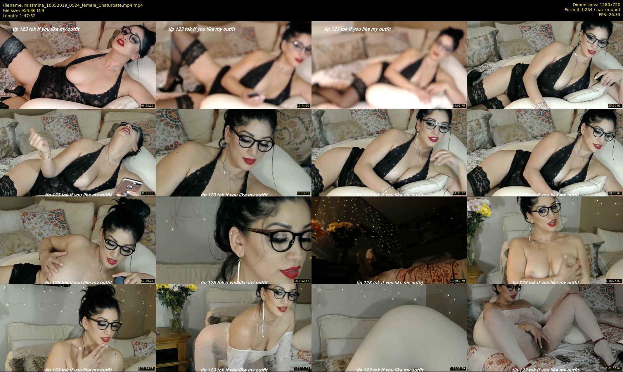 missmina — 108 minute Chaturbate female cam show recording, 720p, May 10, 2019