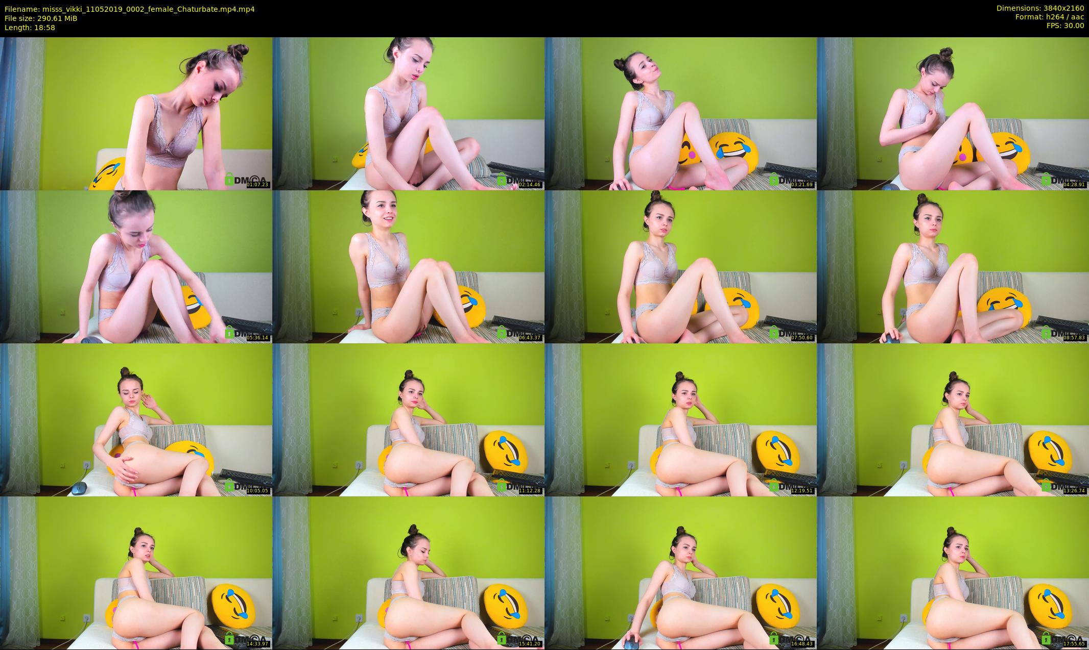 misss_vikki — 19 minute Chaturbate female cam show recording, 4K, May 11, 2019