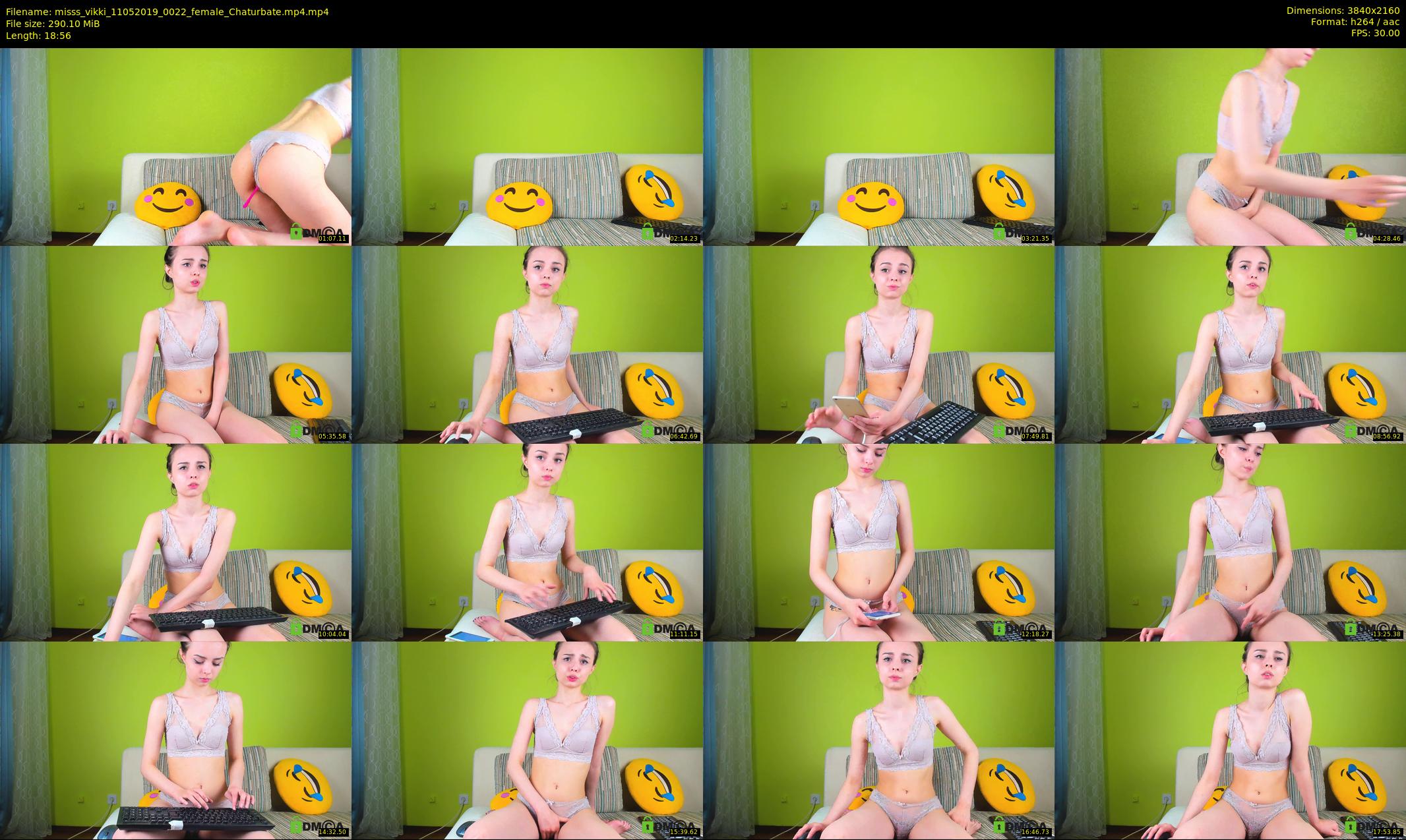 misss_vikki — 19 minute Chaturbate female cam show recording, 4K, May 11, 2019
