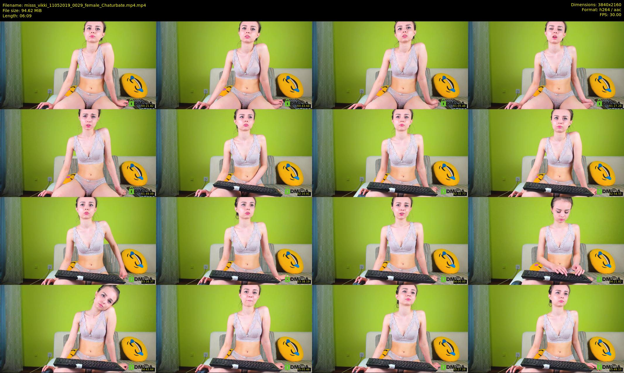 misss_vikki — 7 minute Chaturbate female cam show recording, 4K, May 11, 2019