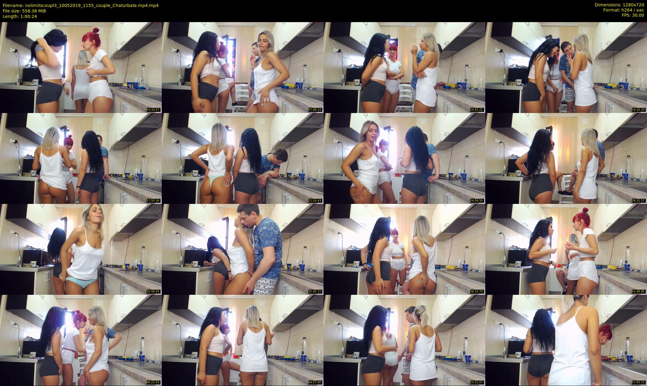nolimitscoupl3 — 61 minute Chaturbate couple cam show recording, 720p, May 10, 2019