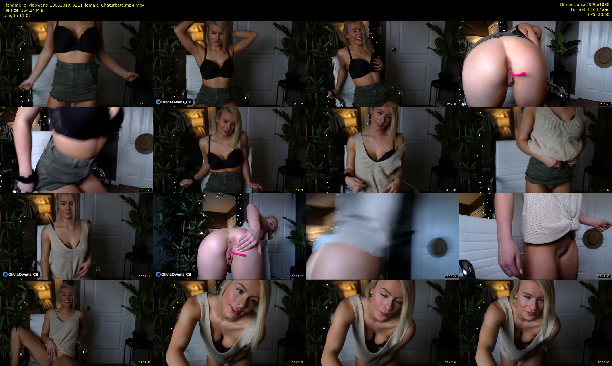 oliviaowens — 12 minute Chaturbate female cam show recording, 1080p, May 10, 2019