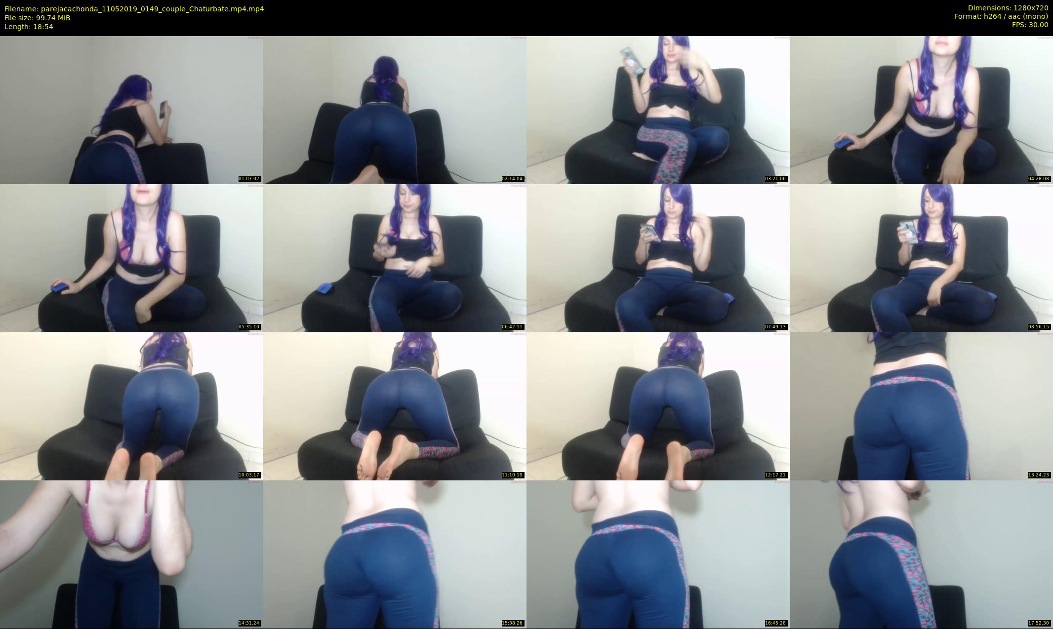 parejacachonda — 19 minute Chaturbate couple cam show recording, 720p, May 11, 2019