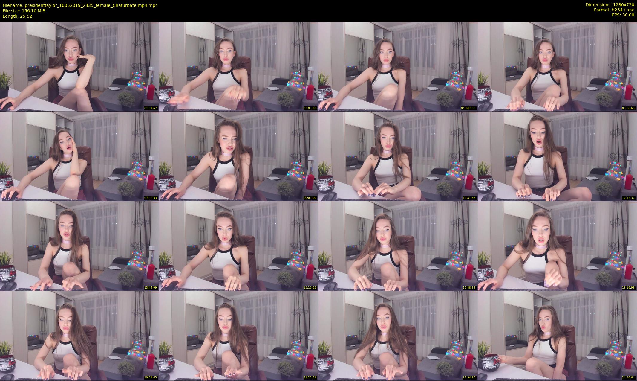 presidenttaylor — 26 minute Chaturbate female cam show recording, 720p, May 10, 2019