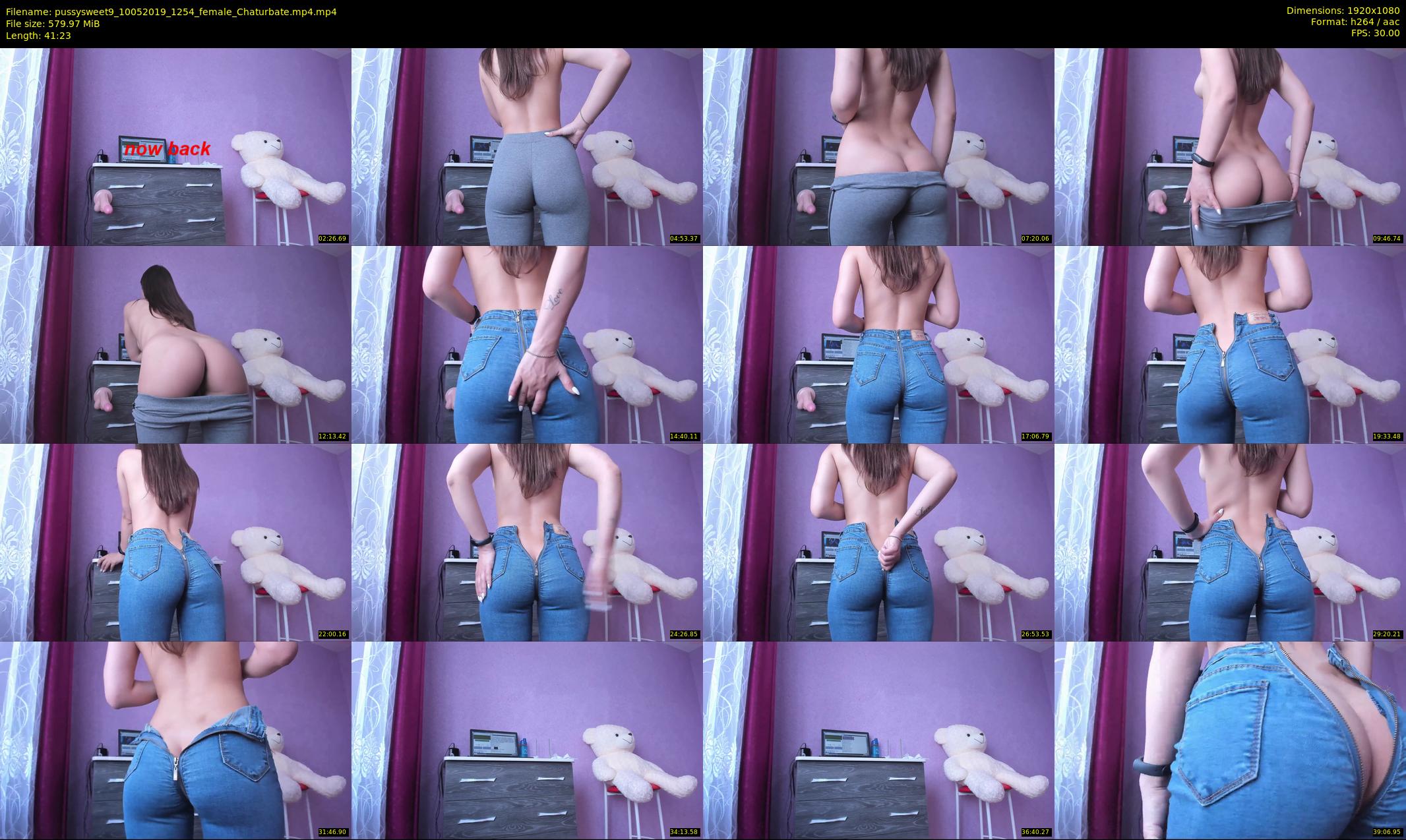 pussysweet9 — 42 minute Chaturbate female cam show recording, 1080p, May 10, 2019