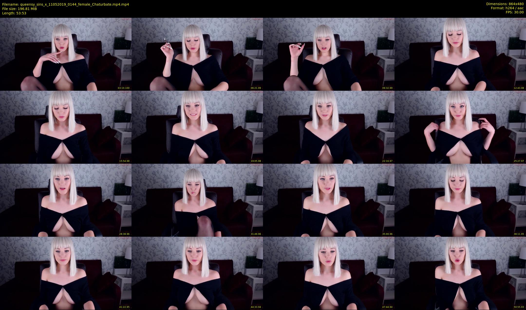 queensy_sins_x — 54 minute Chaturbate female cam show recording, 480p, May 11, 2019