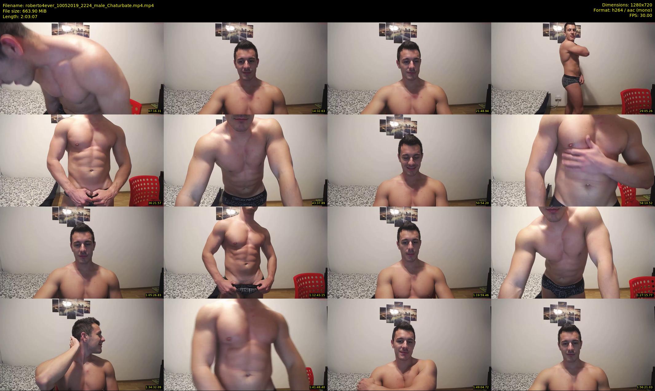 roberto4ever — 124 minute Chaturbate male cam show recording, 720p, May 10, 2019