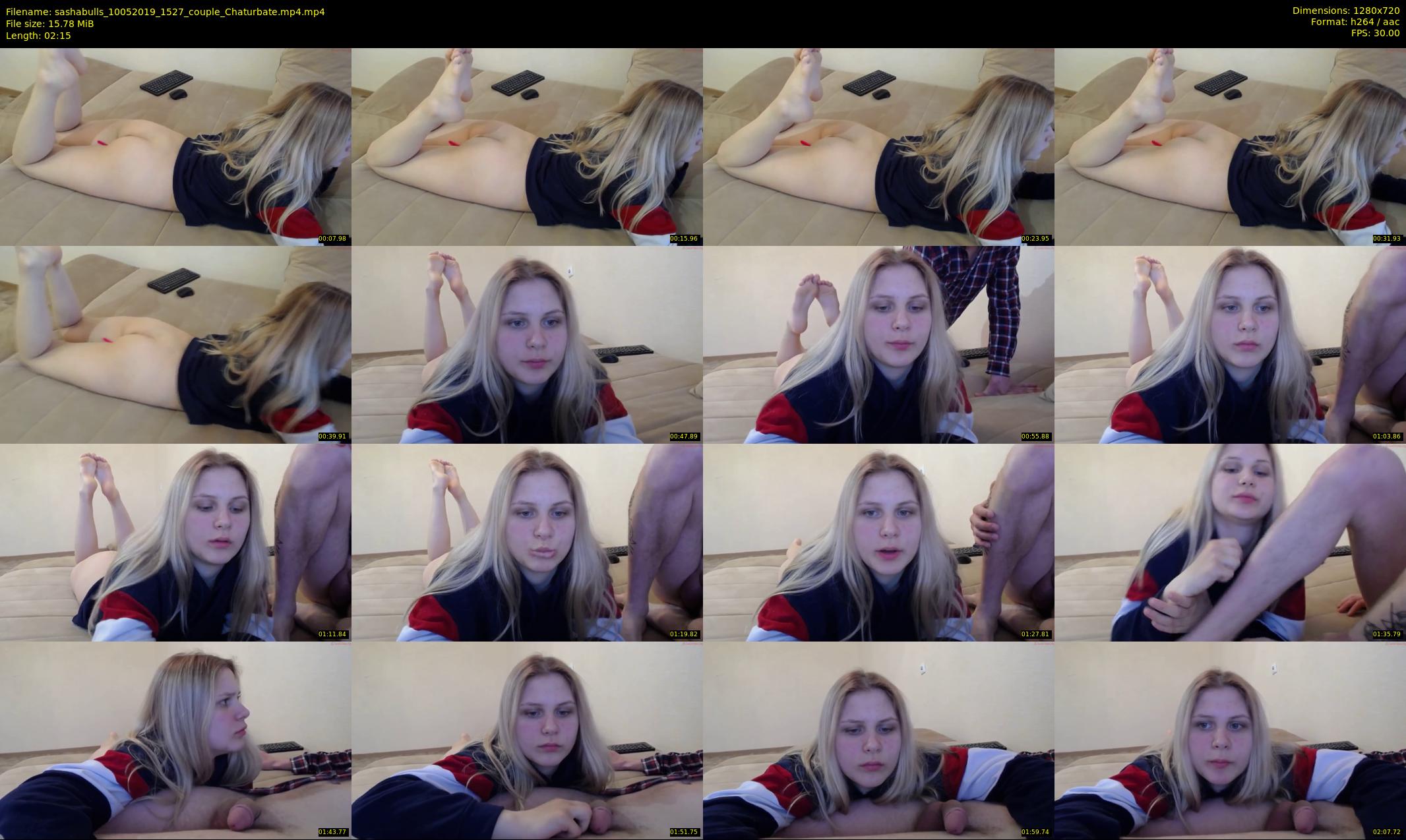sashabulls — 3 minute Chaturbate couple cam show recording, 720p, May 10, 2019